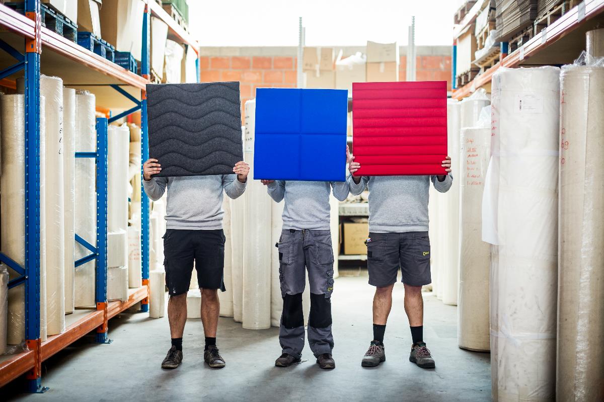 feutre acoustique coloré